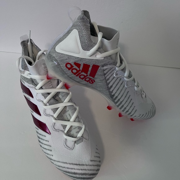Adidas Freak Ultra Primeknit Football Cleats FX1297 White/Red Men’s Size 12.5 main image 8